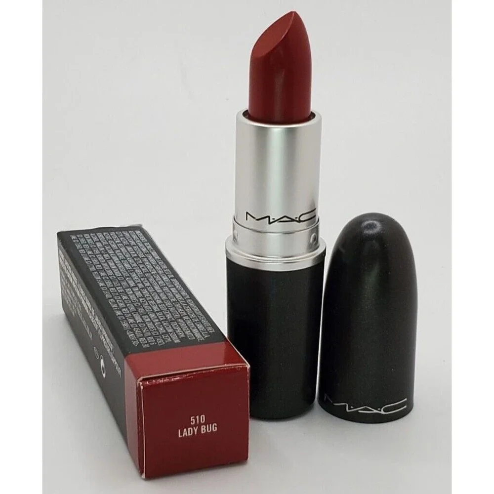 MAC LADY BUG #510 Lipstick ~Yellow Tomato Red ~ Original Lustre Formula RETIRED